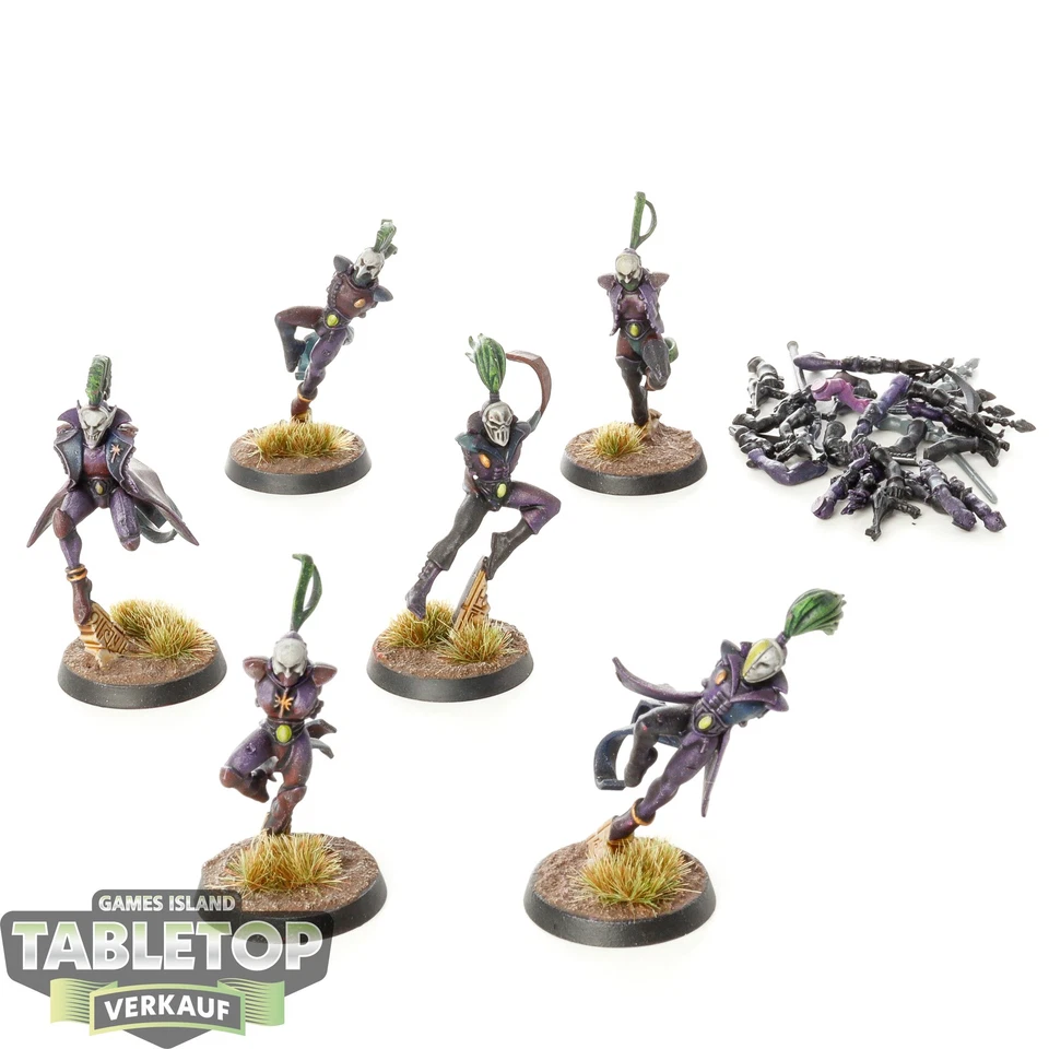 Aeldari - 6x Harlequin Troupe - teilweise bemalt - Bild 1 von 1