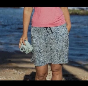 Gonna sportiva Ripskirt Hawaii verde stampa barriera corallina tasche laterali taglia XXL 2XL - Foto 1 di 9