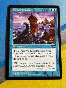 Magic the Gathering MTG Visions FLOODED SHORELINE Portuguese - Picture 1 of 1