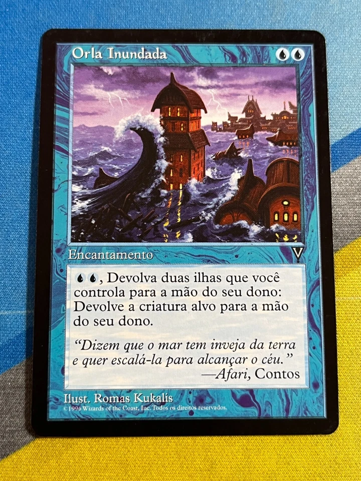 Magic the Gathering MTG Visions FLOODED SHORELINE Portuguese - Image 1 of 1