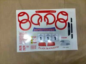 DEC012 - AUDI A4 SUPERTURISMO SCALE 1/8 Rc Body Decals - adesivi - Foto 1 di 1