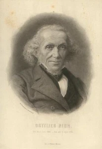 c1850 Gottlieb Bion Suiza pintor profesor de dibujo retrato grabado en acero - Imagen 1 de 1