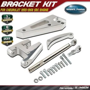Kit de soporte de alternador de aluminio pulido 16x SWP para motor Chevy 1955-1968 SBC - Imagen 1 de 9