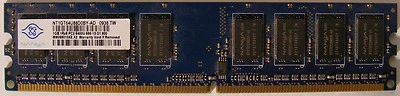 Nanya 1GB NT1GT64U88D0BY-AD PC2-6400U Memory - Image 1 of 2