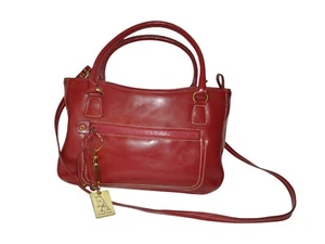 Vintage Etienne Aigner Burgunder Vinyl Handtasche Schultergurt mit Münzkarte Geldbörse - Bild 1 von 10