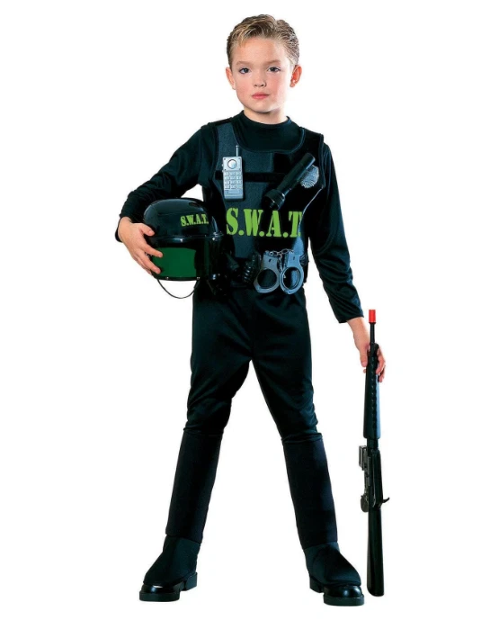 SWAT Team Kid's Halloween Costume - Image 1 of 1