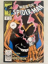 WEB OF SPIDER-MAN  # 38. 1ST SERIES. MAY 1988. BUD BUDIANSKY-COVER.  FN/VFN 7.0