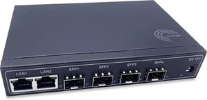 1G Glasfaser Switch - 4 SFP-Ports, 2 Ethernet-Ports 1000Mbps, Plug&Play - Bild 1 von 5