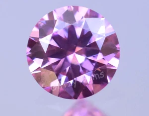 0.50 Ct Lab Grown Loose Diamond Fancy Pink CVD, VVS1 Clarity, 5.50 mm- Certified - Picture 1 of 6