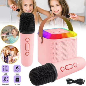 System karaoke z 2 mikrofonami Bluetooth Maszyna do karaoke Prezenty dla dzieci DHL - Zdjęcie 1 z 12