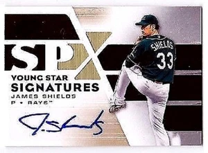 JAMES SHIELDS 2008 SPx YOUNG STARS SIGNATURES CERTIFIED AUTOGRAPH - Picture 1 of 1