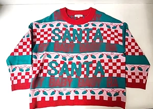 Weihnachten Santa Baby Strickpullover Rundhals Damen XL von Grayson Threads - Bild 1 von 6