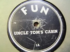1942 Ernest TRUEX Spoken Word Party FUN RECORD UNCLE TOM'S CABIN/ ONCE A BOY - Picture 1 of 2