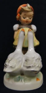 Statuina porcellana HUMMEL GOEBEL #47/0 ragazza oca TMK-3 5" GERMANIA - Foto 1 di 5