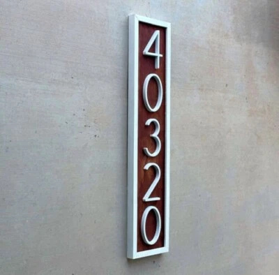 House Numbers, Address Numbers, Modern House Numbers, Personalized Wooden Sign - Image 1 of 4