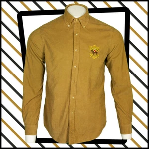 POLO by RALPH LAUREN L/S Cord SHIRT Fawn UK Size Medium/15.5 410 Y - Picture 1 of 4