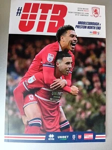 Programme Middlesbrough v Preston North End 28th November 2023 - Picture 1 of 2