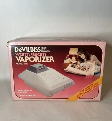 Vaporizador de Vapor Cálido DeVilbiss Modelo 1200 De Colección Sellado Hecho en EE. UU. Excelente SELLADO Foto 1 de 4