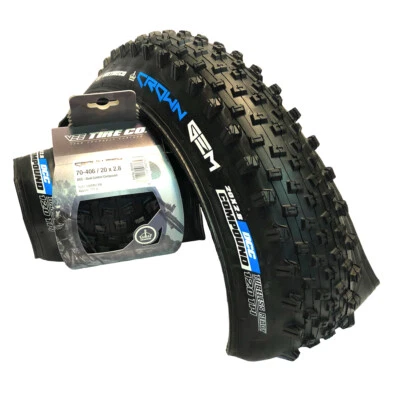 VEE TIRE CO. 2 Vee Tire Crown Gem 20x2.8 Bike Tires Folding Bead Dual Control Compound 70-406