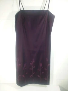Byer Too! California Mini Dress Size 5 Flowers sparkle Purple - Picture 1 of 12