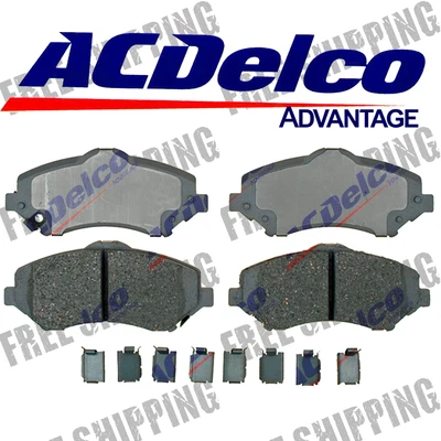 Conjunto de pastilhas de freio a disco dianteiras de cerâmica de substituição compatível com Chrysler Dodge Jeep Volkswagen - Imagem 1 de 2