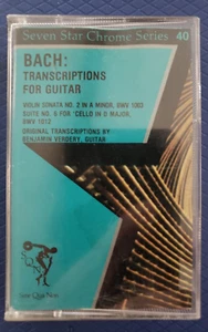 Bach: Trancriptions For Guitar by Benjamin Verdery (Cassette)  3 - Picture 1 of 4