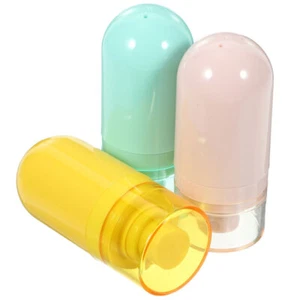 3 Pcs Vacuum Bottle Travel Shampoo Portable Toiletries Container - Picture 1 of 12