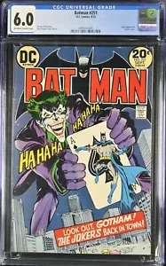 Batman #251 CGC 6.0 pagine da bianco sporco a bianco - Foto 1 di 2