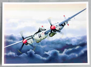 Glossy Photo of Aviation Print - P-38 Lightning - Picture 1 of 1