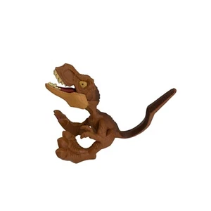 Minifigure Jurassic World Bendy Biters T-Rex 3" dinosauro marrone Tyrannosaurs Rex - Foto 1 di 7
