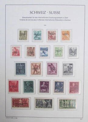 SWITZERLAND EDUCATION BIE B.I.E. SCOTT 401 TO 4048 MH 1944 TO 1960 - Image 1 of 4