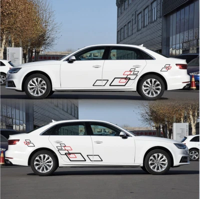 Decals Stickers For Car Styling Body Parallelogram Graphics Film Graphics Trim - Image 1 of 4