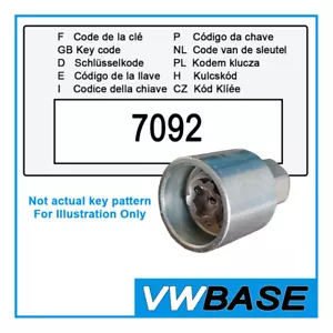 KIA Security Master Bloccaggio Ruota Chiave 7092/N TAPPO A VITE BULLONE LWNK - Foto 1 di 8