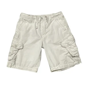 Pantaloncini cargo uomo vintage Y2K Jet Lag paracadutista bianchi taglia 38 - Foto 1 di 6