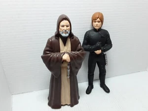 Star Wars LUKE SKYWALKER And OBE WON KENOBE Figurine Set 1993 And 1994 - Picture 1 of 12