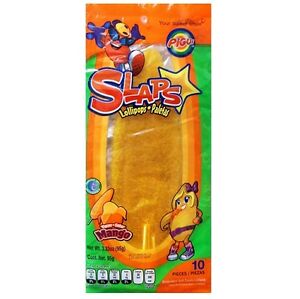 7x10 Slaps Cachepigui (Cachetadas) Mango Lollipop Mexican Candy Dulce (70pc)