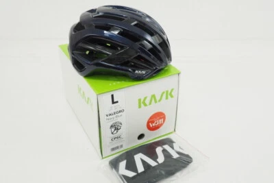 ¡NUEVO! Casco de ciclismo de carretera Kask Valegro talla grande azul marino CHE00052.230 Foto 1 de 4