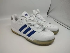 NEW Kansas Jayhawks Team-Issued White SM Fulton LOW NCAA Adidas Shoes SZ 9.5 - Picture 1 of 10