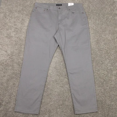 Pantalones Lucky Brand Para Hombre 38x30 Gris Sólido 410 Atléticos Rectos Elastizados Avanzados Foto 1 de 4