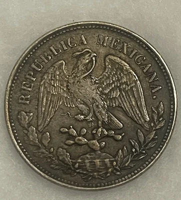1 peso de plata México 1901 lun AM Foto 1 de 2