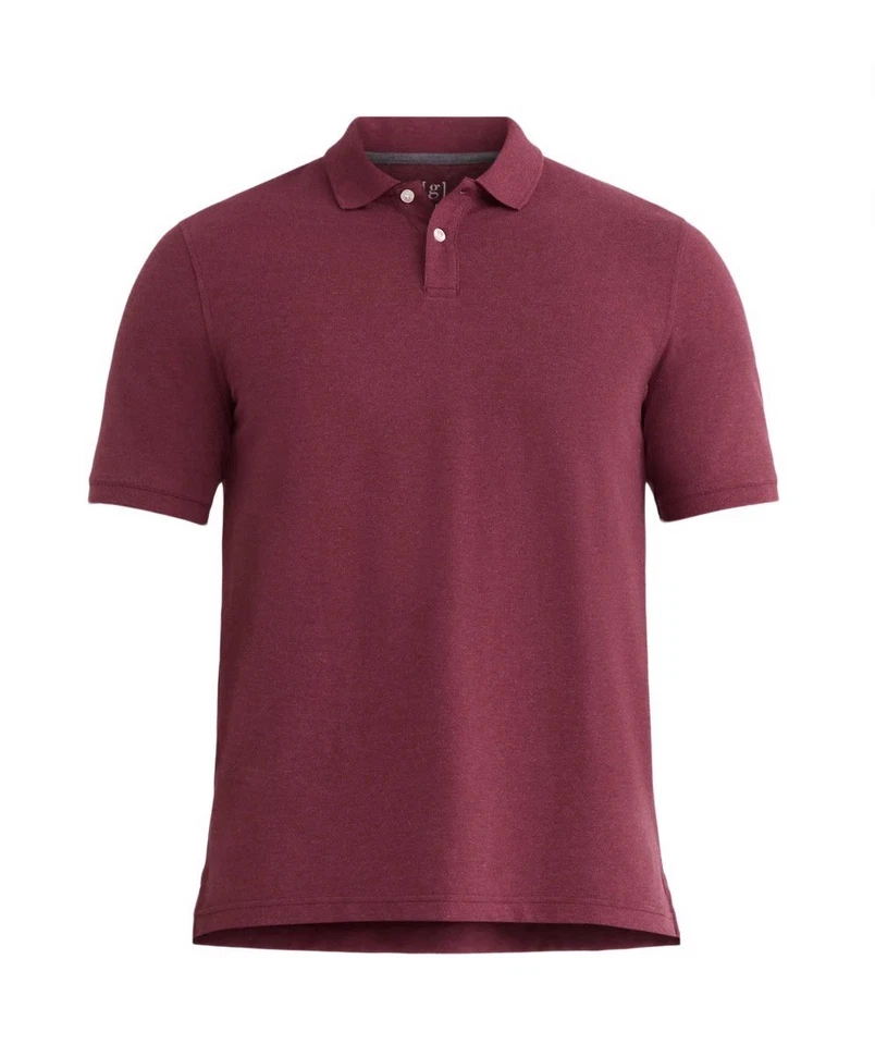 GEORGE Men’s Size 3XL Pique Polo Shirt Short Sleeve • Heritage Russet Heather