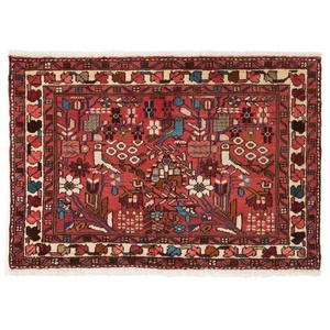 Hamedan 100x67 CM Hand-Knotted Oriental Wool Carpet Rug Red - Picture 1 of 7