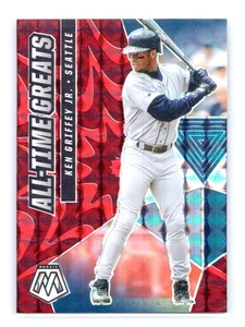 2021 Panini Mosaic #ATG7 Ken Griffey Jr. All-Time Greats Reactive Red Mariners - Picture 1 of 2