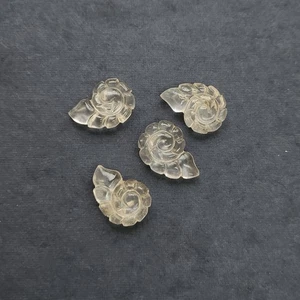 Handgeschnitzte Quarz Muschel Perlen 14x20mm lose Edelsteine für Schmuckdesigner - Bild 1 von 4