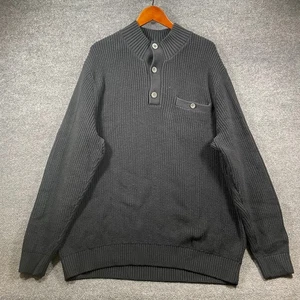 Duluth Trading Co. Brigadier Pullover mit Stehkragen Herren 2XL schwarz Strick schwer - Bild 1 von 11