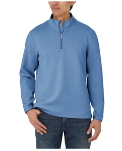 Kirkland Signature Herren Half Zip Langarm Pullover Blau Gr. L - Bild 1 von 8