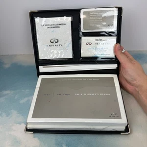 2005 05 Infiniti G35 Coupe 2 Dr Owners Manual w/ Navigation & Service Books Case - Picture 1 of 14