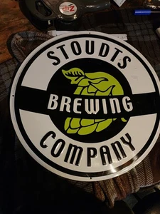 Letrero de cerveza de metal Stoudts Brewing Company - Imagen 1 de 6