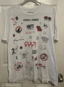 Cult People Power White T-shirt Size Xl - Picture 1 of 8