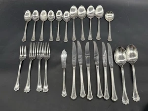 ONEIDA ANTICIPATION Flatware Stainless Deluxe Silverware 24 Pieces Lot - Picture 1 of 5